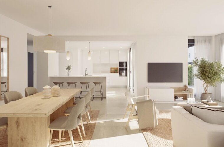 Contemporary duplex apartment for sale in palma with private terraces and a communal pool