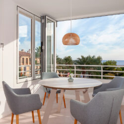 Coastal apartment with private terraces & parking for sale in puerto portals