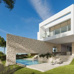 Contemporary four-bedroom villa with private pool in cala vinyes