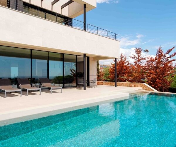 Contemporary sea & mountain view villa with rooftop pool for sale in sa cabaneta