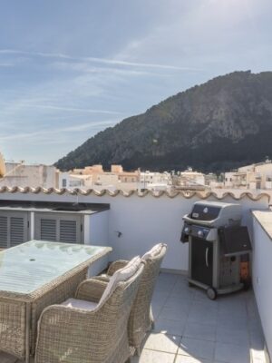Penthouse apartment for sale with private jacuzzi terrace and open views in pollença