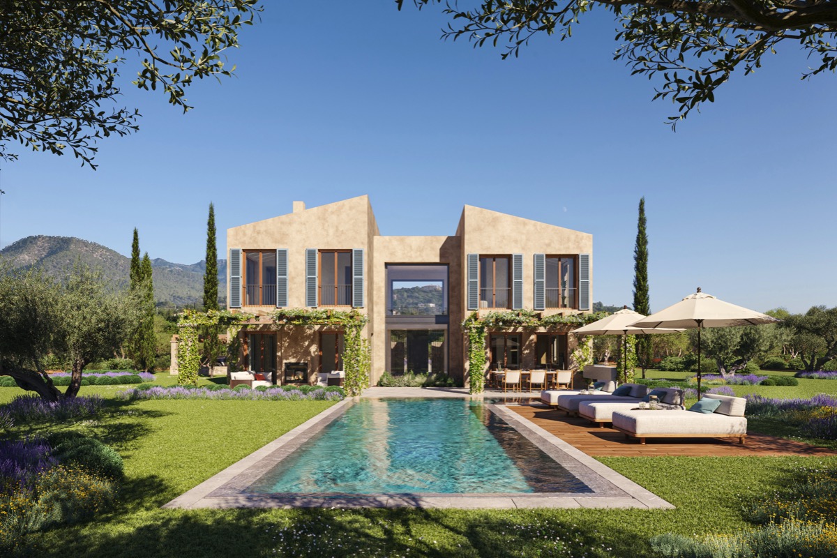 Exquisite Neubauvilla mit vier Schlafzimmern und weitläufigem Grundstück in Santa María del Camí